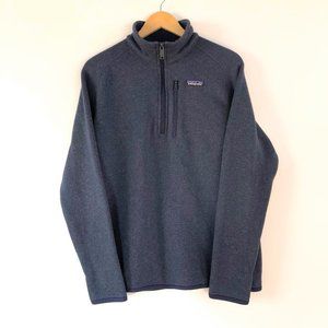 Patagonia Women's Better Sweater 1/4 Zip Navy Blue Size M